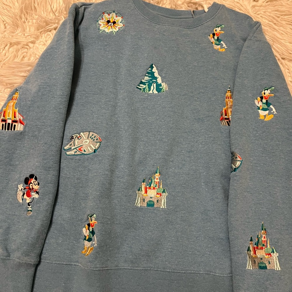 Disney “Play in the Parks” Embroidered Icon Crew Neck